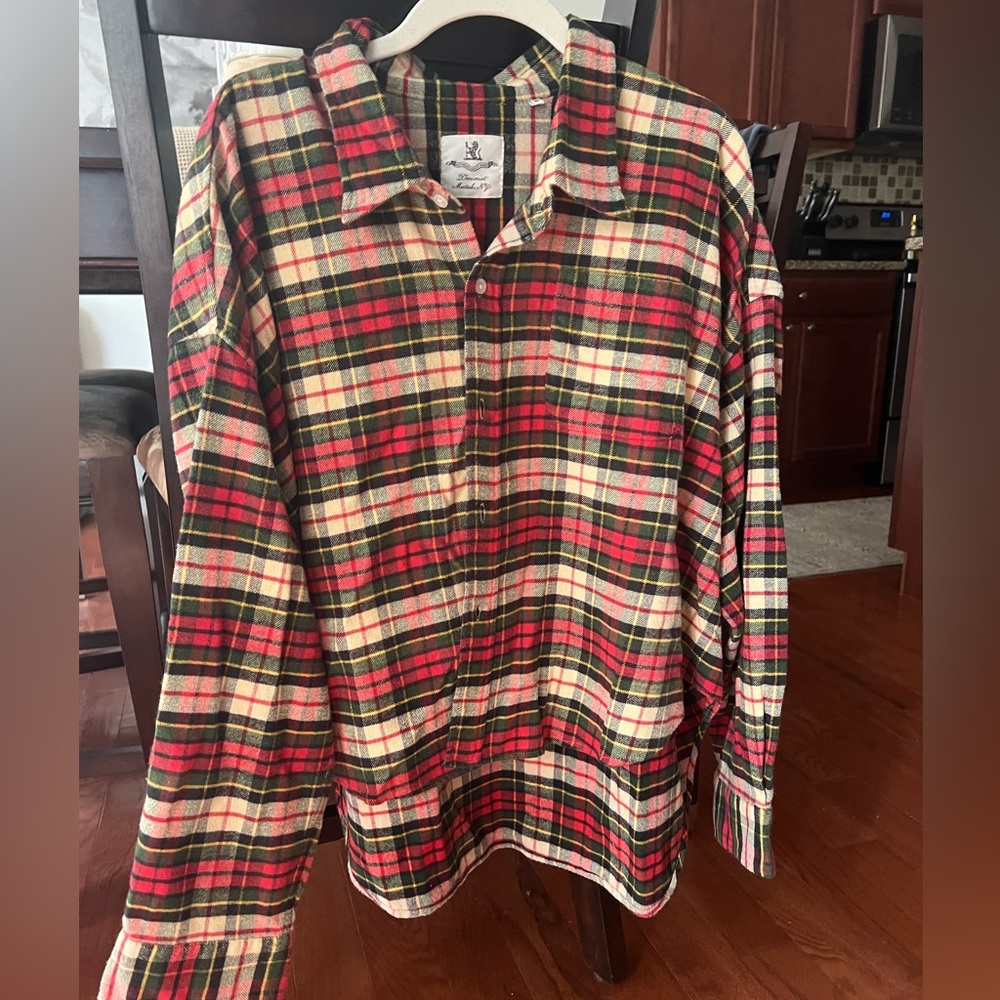 Denimist oversized cropped flannel